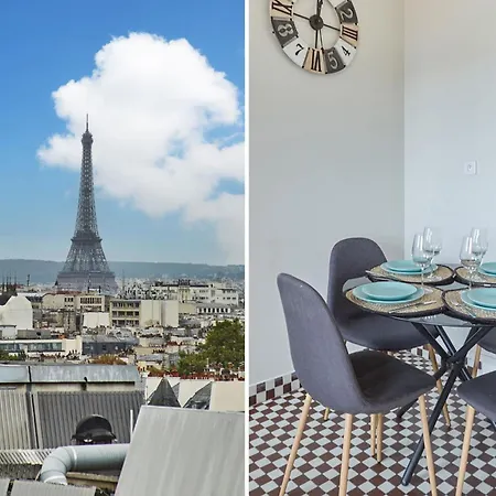 2 Bedroom Flat Centre De - Eiffel Tower View Apartman Párizs